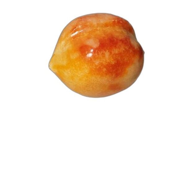 Alabaster Stone Fruit with wooden stems   ~ Vintage~ - Picture 3 of 8